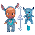 Cry Babies Stitch-Inspired Baby Doll with Pacifier, Bottle and 10 Baby Sounds