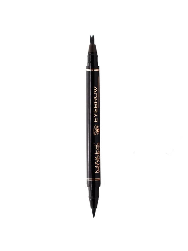 Makeover22 Double-Ended Eyebrow Pencil Medium Brown and Black, EY004