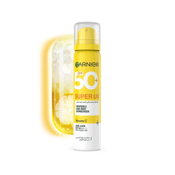Garnier Super UV SPF50+ Invisible Air-Mist Sunscreen Vitamin C PA++++ 75ml