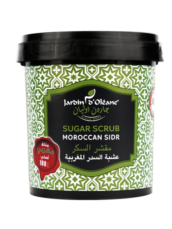 Jardin d'Oleane Moroccan Sidr Sugar Scrub Exfoliating Formula 600g