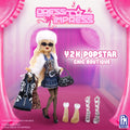 Dress To Impress Deluxe 3-in-1 Fashion Doll Playset, 11.5-Inch Movable Doll, 3 Outfits, Trading Card and DLC Code