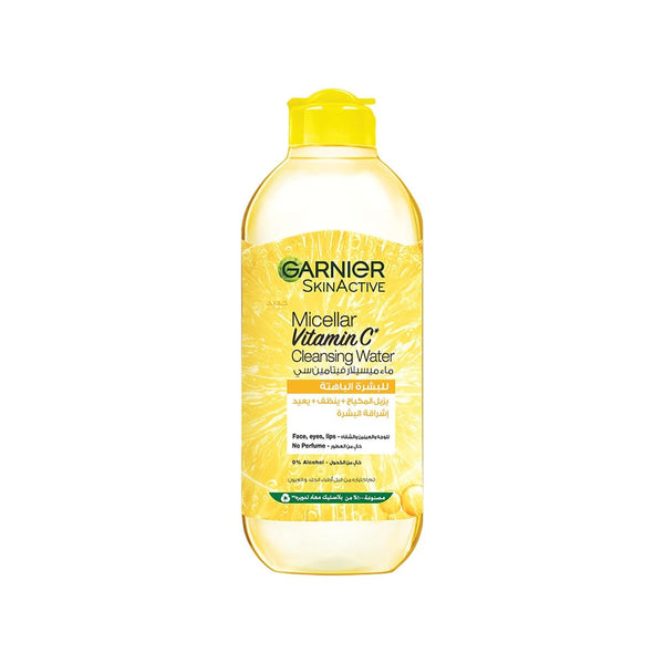 Garnier SkinActive Micellar Water Vitamin C Makeup Remover for Dull Skin, 400 ml