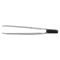 Parsa Beauty Essential Tweezers With Brow Brush, Angled Stainless Steel Tips, 2-in-1