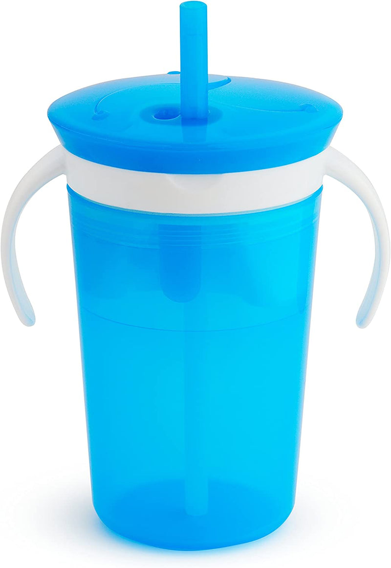 Munchkin SnackCatch & Sip 2-in-1 Blue Straw Cup with Snack Catcher