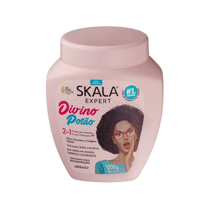 Skala Expert Divino Potao 2-in-1 Hair Treatment Cream Plant Oils Curly Wavy Hair 1000 g