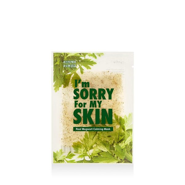 I'm Sorry For My Skin Real Mugwort Calming Face Mask 23ml for Sensitive Skin