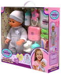 Hello Sweet Baby 12-Inch Baby Doll Feed and Care Play Set with Accessories
