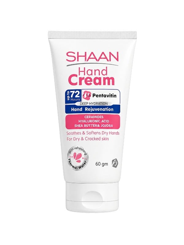 Shan Moisturizing Hand Cream with Pentavitin, Ceramides, Hyaluronic Acid, Shea Butter and Jojoba Oil, 60g