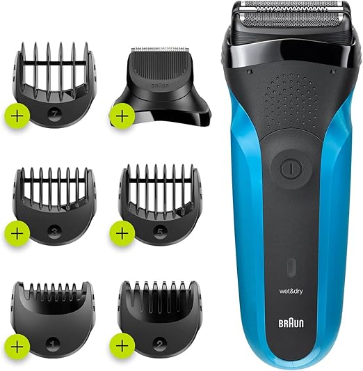 Braun Series 3 Shaver 310B Wet & Dry Electric Shaver with 5 Combs