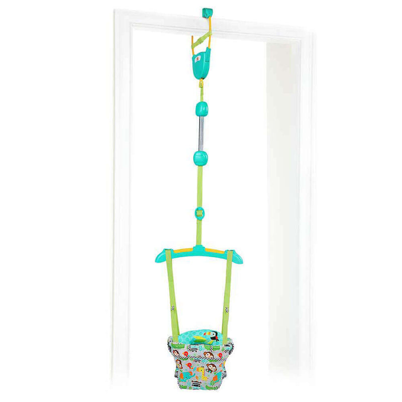 Bright Starts Zig Zag Zebra Door Jumper with Adjustable Strap and Security Strap