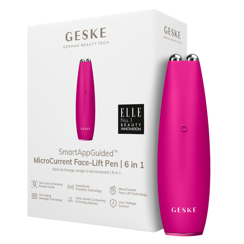 GESKE Microcurrent Face Lift Pen 6-in-1 Magenta