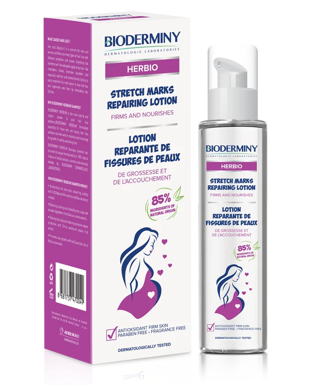 Bioderminy Herbio Stretch Marks Lotion Hydrating Skin Texture Care 150ml