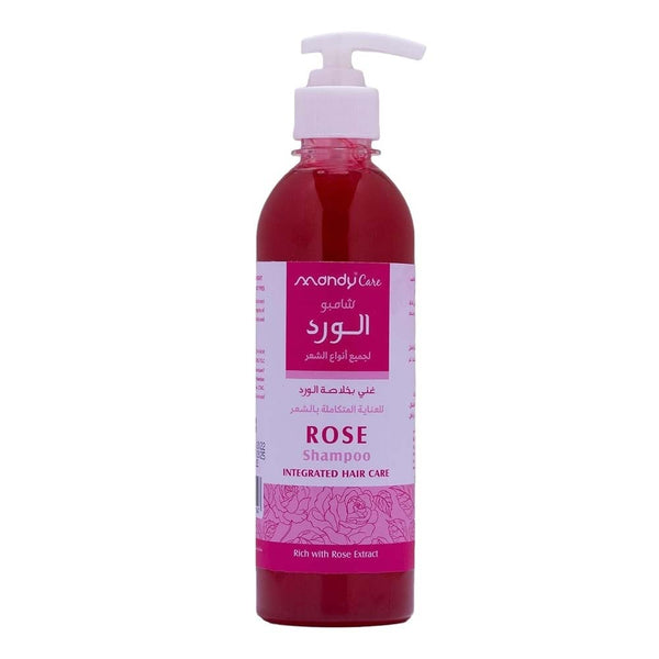 Mandy Care Rose Shampoo Moisturizing Hair Cleanser, 400 ml