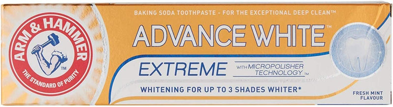 Arm & Hammer Advance White Extreme Toothpaste, Stain-Removing Formula, 75 ml