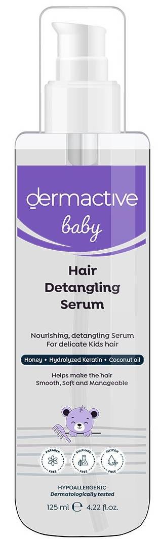 Dermactive Baby Hair Detangling Serum Lightweight Honey Keratin Coconut Oil 120 ml