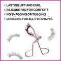 WET N WILD High On Lash Eyelash Curler Silicone Pad Gentle Grip