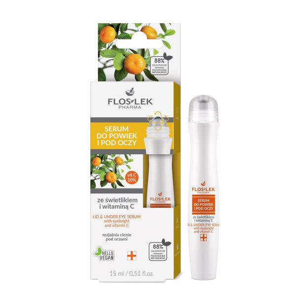 Floslek Lid&Under Eye Gel Vitamin C 10% Hyaluronic Acid 15 ml