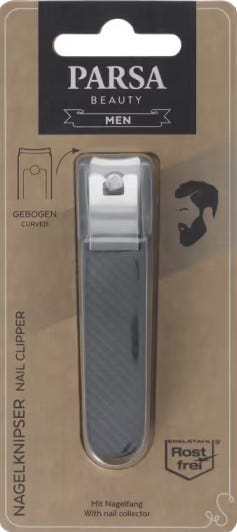 Parsa Id Toenail Clipper Stainless Steel Straight Blade Nail Collector