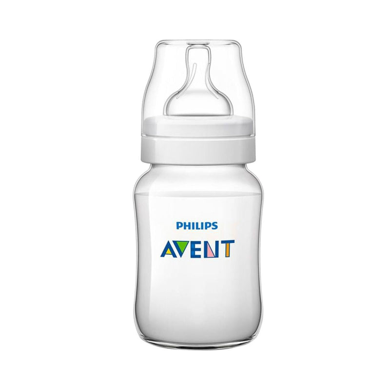 Philips Avent Classic Plus Anti-Colic Baby Bottle with Soft Silicone Teat and Slow Flow Nipple