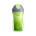 Chicco Baby Sports Cup Sippy Cup with Silicone Straw and Insulated Bottle, Red/Green, 266 ml, 14m+