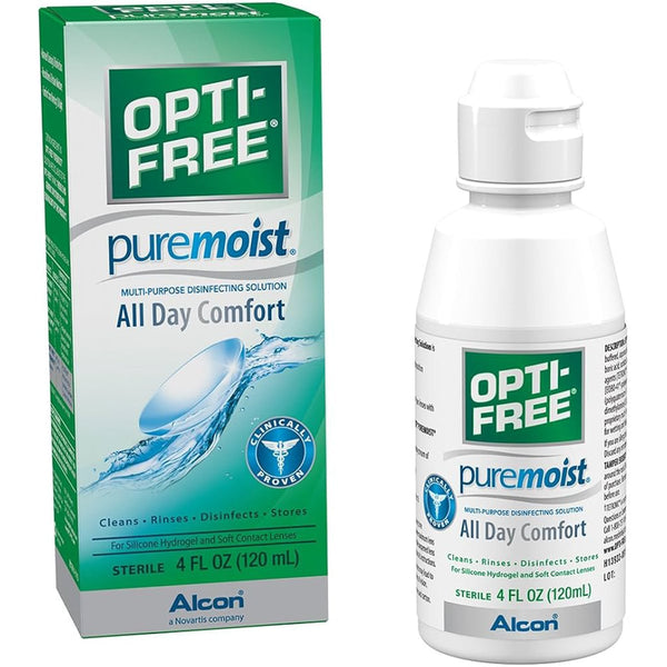 Opti-Free PureMoist Multipurpose Contact Lens Solution Disinfecting 120ml