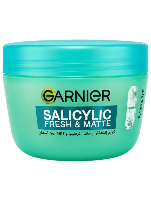 Garnier Salicylic Fresh & Matte Cream Lightweight Mattifying Moisturizer 48H Hydration 85 ml