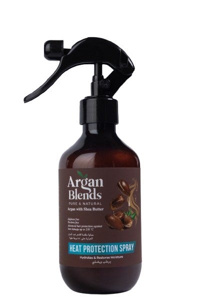 Argan Blends Heat Protection Spray with Shea and Argan Oil, 300 ml