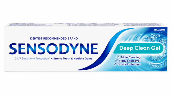 Sensodyne Deep Clean Gel Toothpaste Cavity & Sensitivity Protection 75g