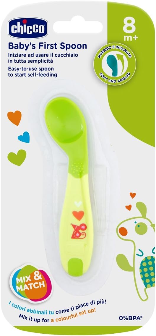 Chicco First Spoon Neutral Soft-Tip Baby Feeding Spoon