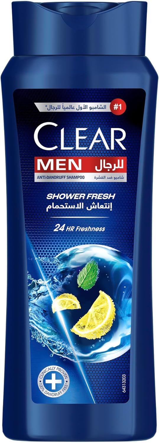 Clear for Men Anti-Dandruff Shampoo Shower Fresh Deep Cleansing 600ml