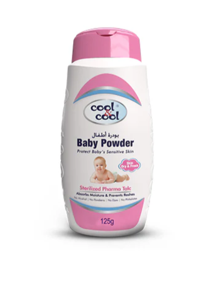Cool & Cool Sterilized Baby Powder 125g