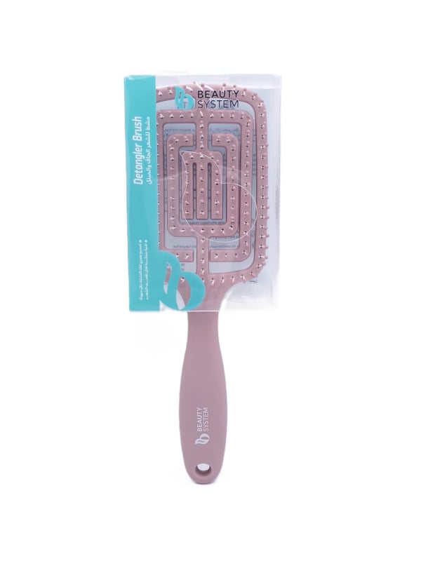 Beauty System Detangling Hair Brush Flexible Teeth Pink