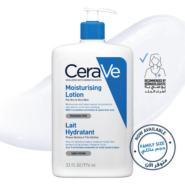 CeraVe Moisturising Lotion Lightweight Oil-Free Ceramides Hyaluronic Acid 976ml