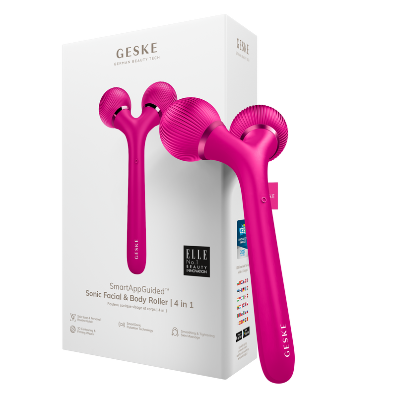 GESKE Sonic Facial & Body Roller 4-in-1 Magenta