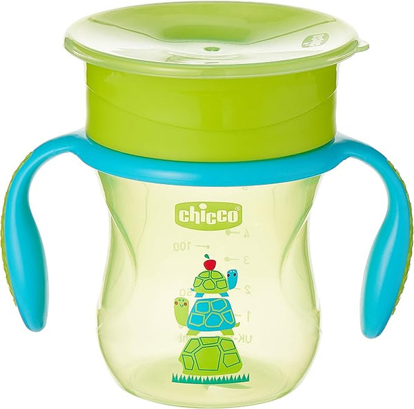 Chicco 360 Perfect Cup Silicone Membrane Training Cup Neutral 2 Pack 12m+
