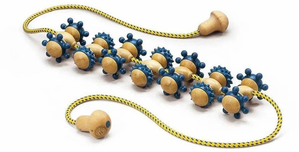 Sissel Fit Roller Rope-Roll Manual Massage Roller, Pointed and Round Knobs, 1 Piece