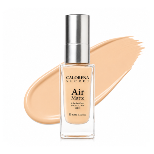 Calorena Secret Air Matte Foundation SPF 15 04 Medium to Full Coverage