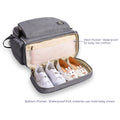 Sunveno Signature Maternity Diaper Bag Convertible Grey Backpack