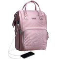 Sunveno Diaper Bag with USB Port, Nova Pink, Backpack and Handbag
