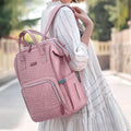 Sunveno Diaper Bag with USB Port, Nova Pink, Backpack and Handbag
