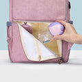 Sunveno Diaper Bag with USB Port, Nova Pink, Backpack and Handbag