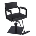System Salon Women's Haircut Chair Padded Adjustable Styling Chair Metal Base