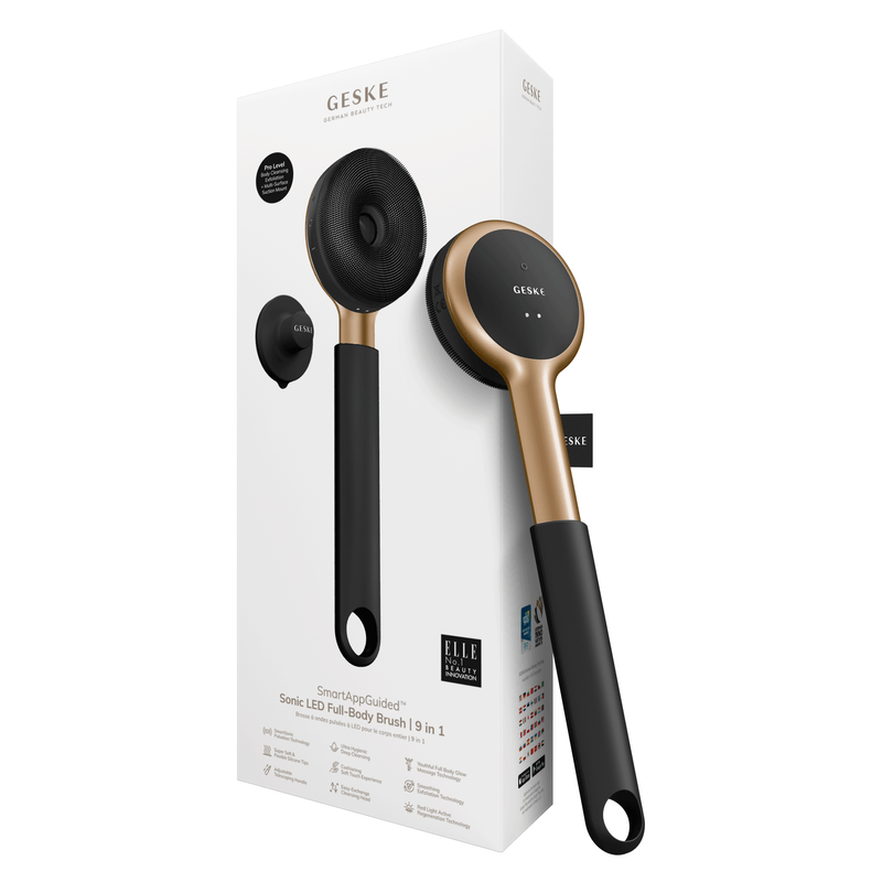 GESKE Sonic LED Full-Body Brush 9-in-1 Gray