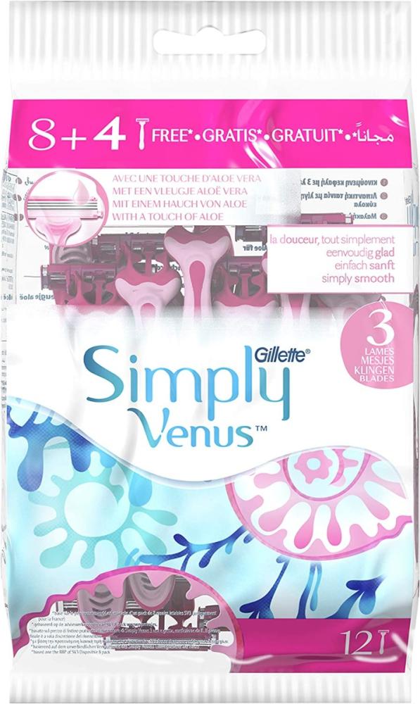 Gillette Venus Simply Women's Razor Triple-Blade Shaving