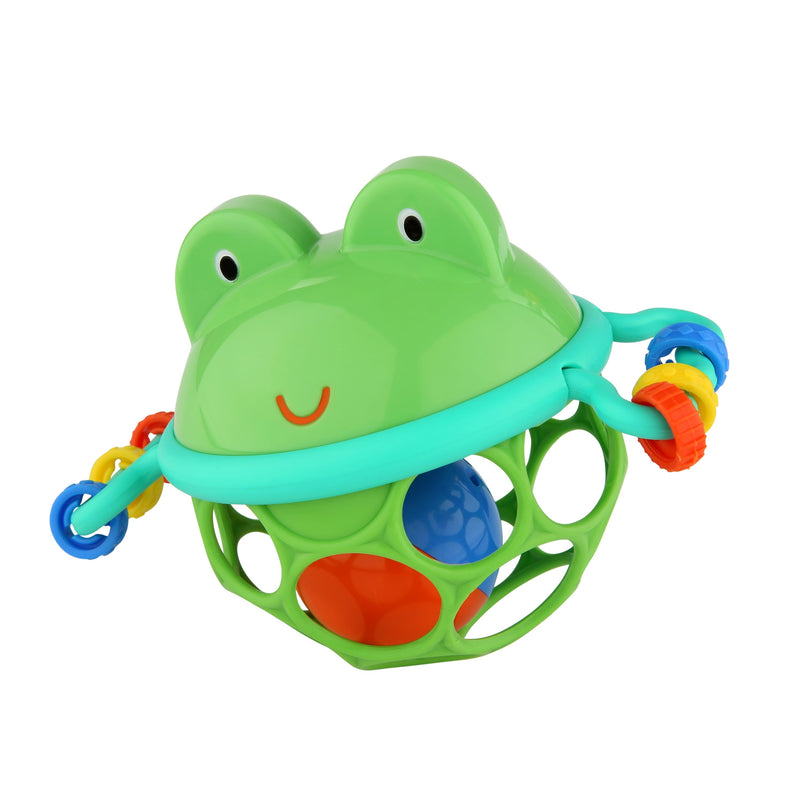 Kids2 Oball Jingle & Shake Pal Frog Rattle Toy with Chiming Ball and Bead Chasers