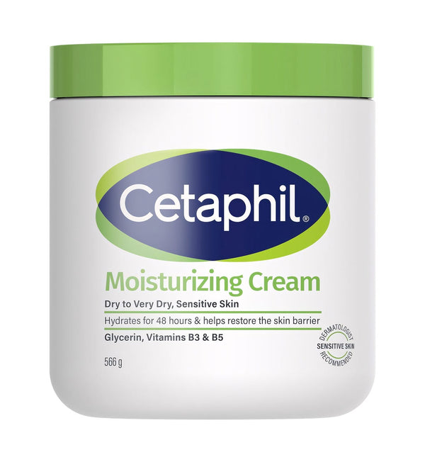 Cetaphil Moisturizing Cream Rich Cream for Dry Skin Fragrance-Free 566 g