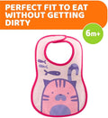 Chicco Super Absorbent Baby Bibs, Cotton, Water-Resistant, Adjustable Neckline, With Teether