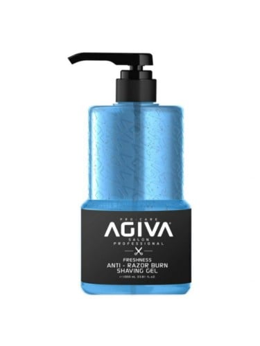 AGIVA Men's Moisturizing Shaving Gel Cooling Formula Aloe Vera Cucumber Extract 1000 ml