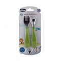 Chicco Rust-Resistant Fork and Spoon Set for Children 18 Months+