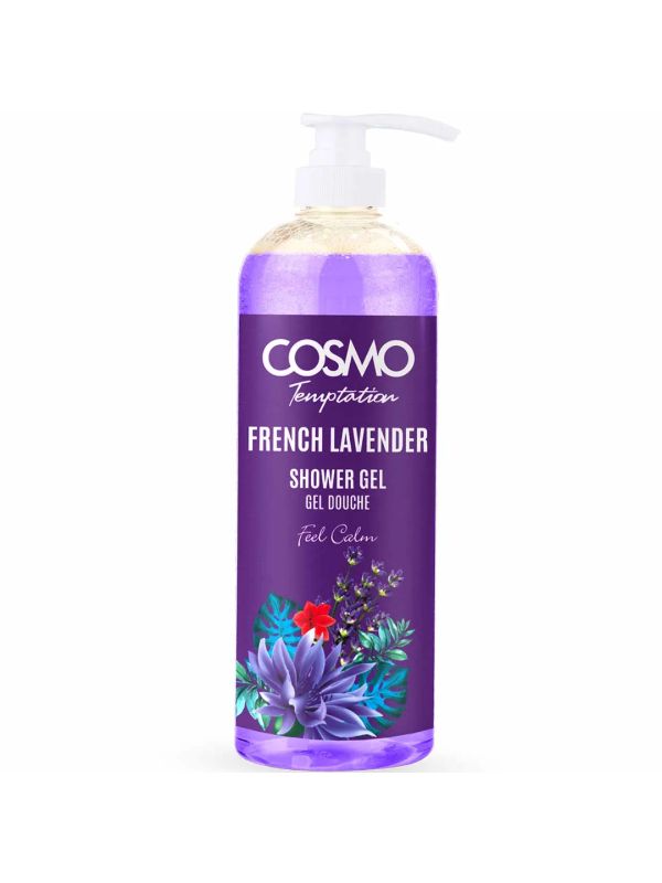 Cosmo French Lavender Shower Gel Essential Lavender Oil 1000 ml